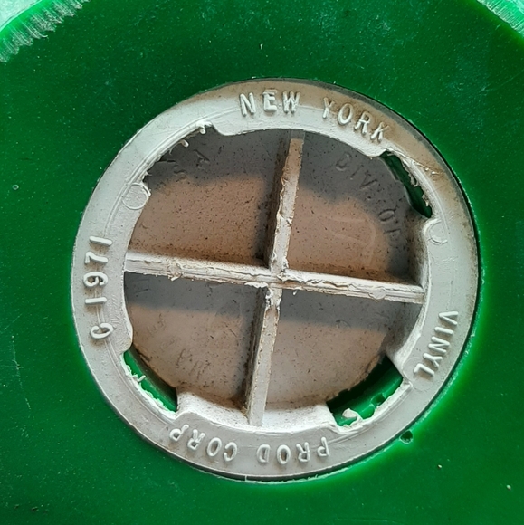 Vtg 1971 Hanna Barbera Flinstones Green Dino-Pebbles Novelty Molded Piggy Bank - Picture 8 of 9